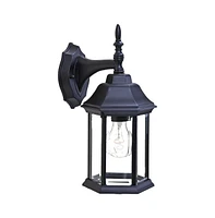 Wall Mounted Clear Glass Swing Arm Light for Living Room or Office