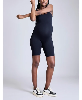 Women's Sleeveless Active Short Maternity Unitard - Motherhood