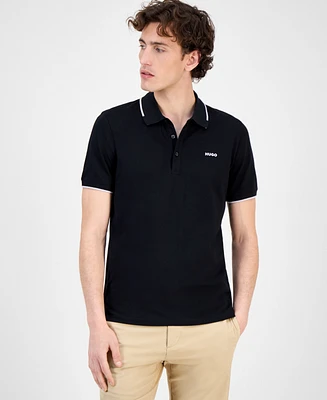 Hugo by Boss Men's Dinoso Contrast-Tip Polo Shirt