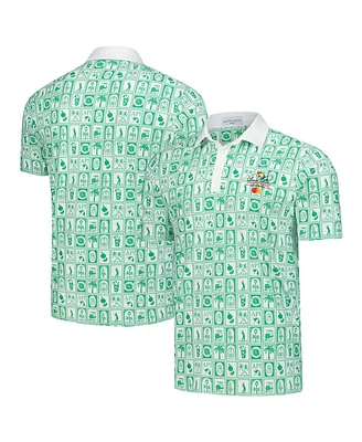 Smith & Quinn Men's Green Arnold Palmer Invitational Geo Print Smitty Polo Shirt