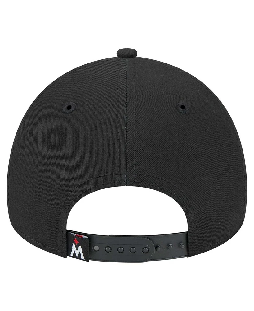 New Era Men's Black Minnesota Twins 9FORTY A-Frame Adjustable Hat