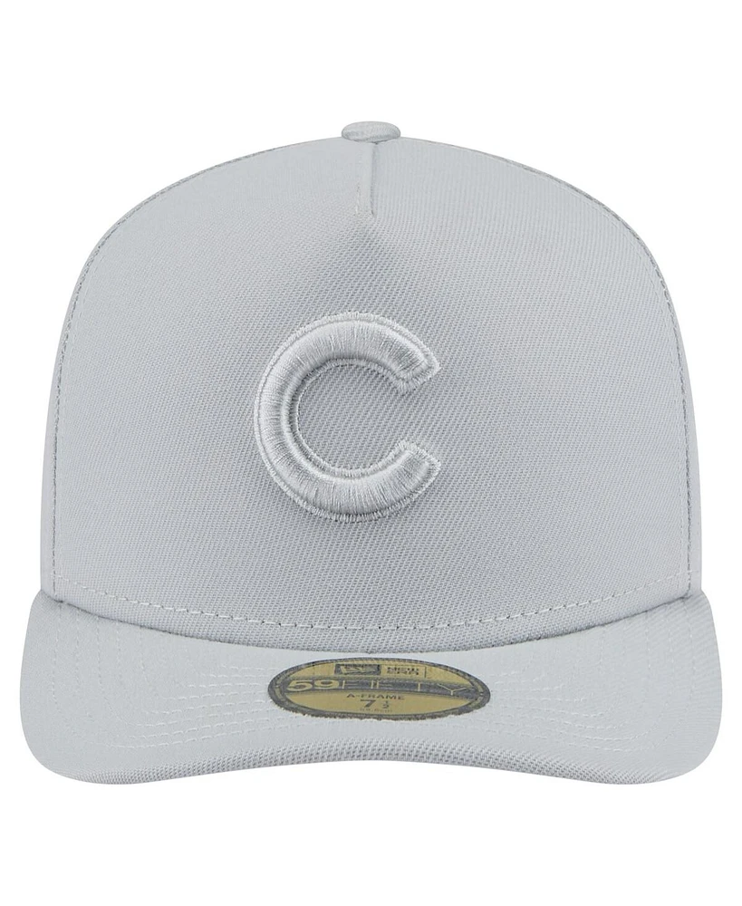 New Era Men's Gray Chicago Cubs Colorpack 59FIFTY Fitted Hat
