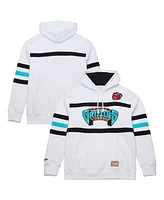 Mitchell & Ness Men's White Vancouver Grizzlies Hardwood Classics Nights Head Coach Pullover Hoodie