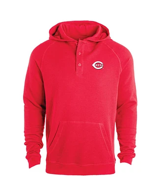 Dunbrooke Men's Red Cincinnati Reds Montana Lightweight Raglan Pullover Hoodie