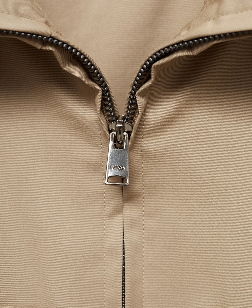Mango Men's Regular-Fit Cotton Jacket