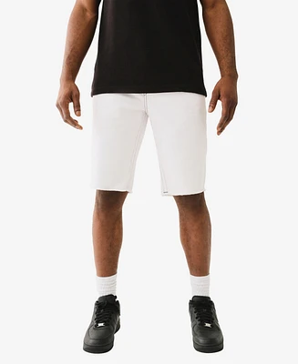 True Religion Men's Ricky Fray Flap Straight Shorts