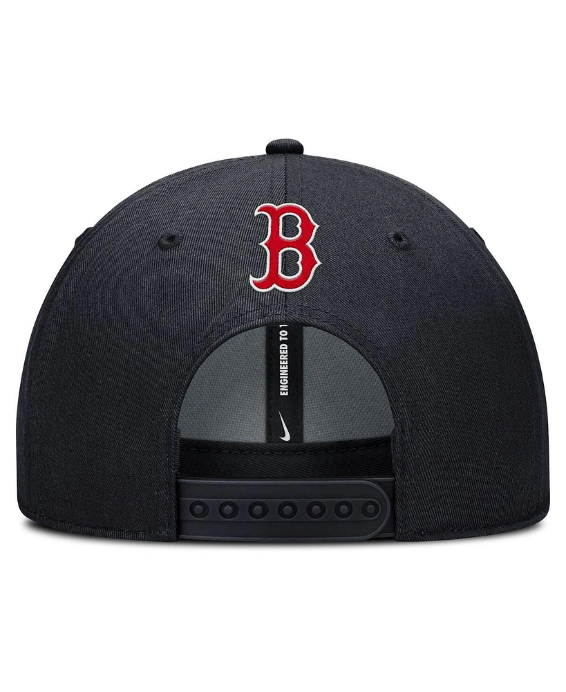 Nike Men's Navy Boston Red Sox Rise Gaberdine Adjustable Hat