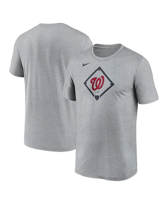 Nike Men's Heather Gray Washington Nationals Icon Legend Performance T-Shirt