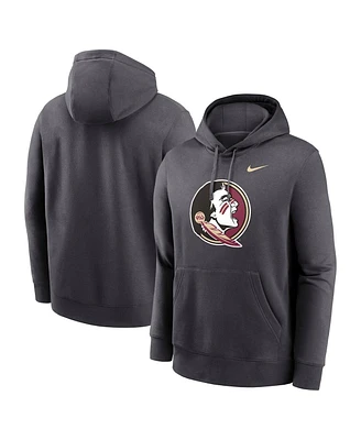 Nike Men's Anthracite Florida State Seminoles Primetime Club Fleece Pullover Hoodie