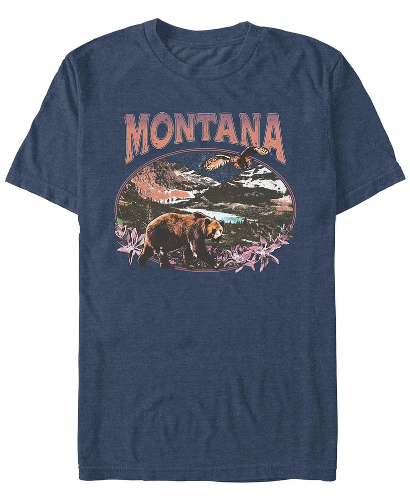 Fifth Sun Men's Montana Landscape Short Sleeve T-Shirt