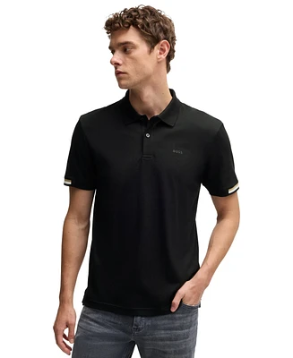 Boss by Hugo Men's Regular-Fit Rubberized Logo Polo Shirt