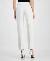 Anne Klein Women's Pull-On Straight-Leg Ankle Pants