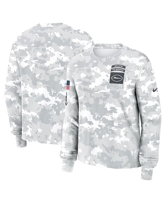 Nike Women's Arctic Camo New York Jets 2024 Salute To Service Long Sleeve T-Shirt