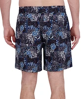 Robert Graham Men's Drew Floral Print Drawstring 7" Swim Trunks
