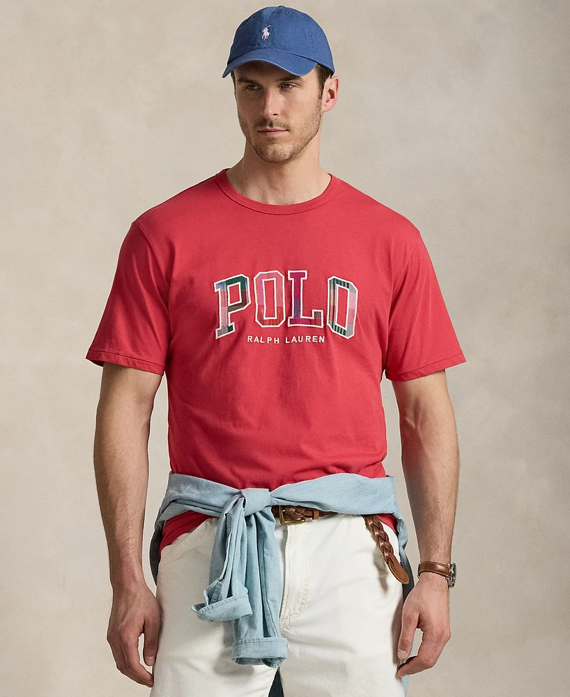 Polo Ralph Lauren Men's Big & Tall Plaid-Logo Jersey T-Shirt