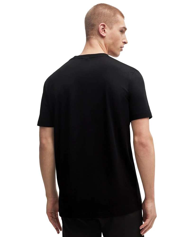Boss by Hugo Men's Contrast Logo Regular-Fit T-Shirt