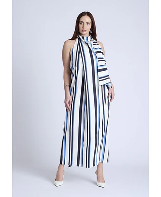 Eloquii Women's High Neck Maxi Dress