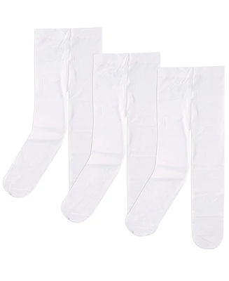 Luvable Friends Baby Girls Nylon Tights, Black Pink, 9-18 Months