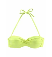 Lascana Women's Twist Bandeau Bikini Swimsuit Top Bra Sizing