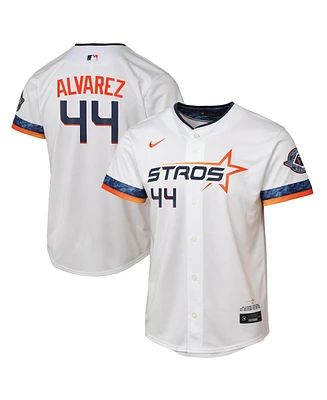Nike Big Boys and Girls Yordan Alvarez White Houston Astros 2025 City Connect Limited Player Jersey