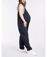 Motherhood Maternity Women's Sleeveless Relaxed Fit Jumpsuit