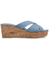 Giani Bernini Women's Juliaa Strappy Cork Platform Wedge Sandals, Created for Macy's