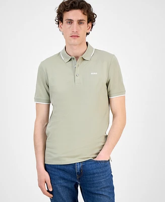 Hugo by Boss Men's Dinoso Contrast-Tip Polo Shirt