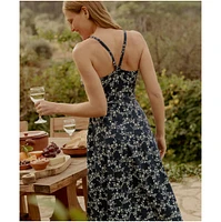 Pact Women's Fit & Flare Midi Dress