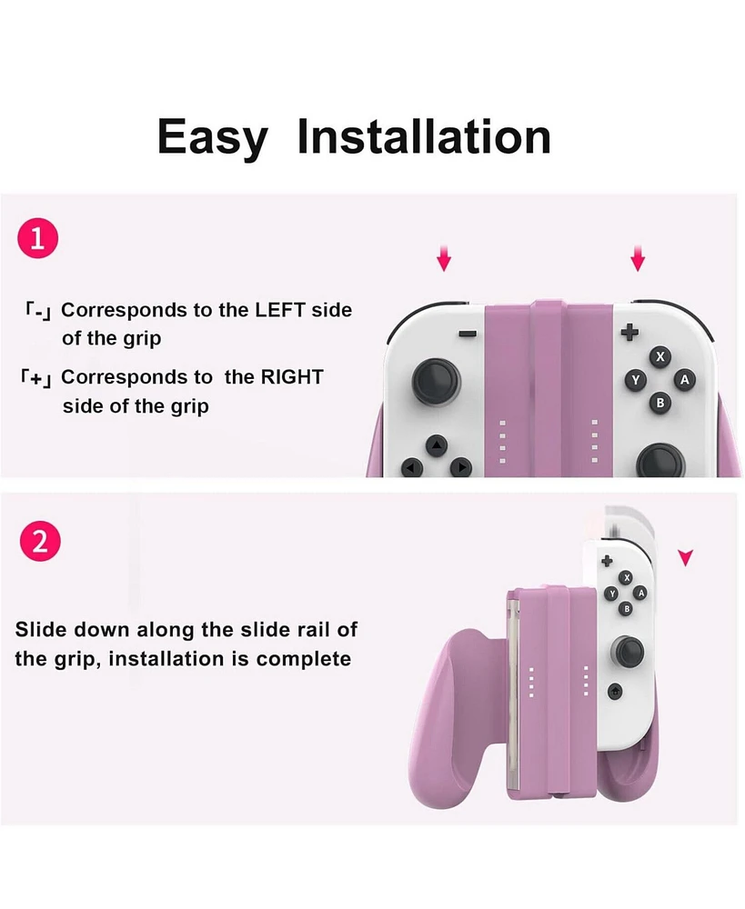 Detachable Controller Holder Grip Anti-skid and Anti-Impact Forsted Texture For Joy Con Gamepad Nintend Switch