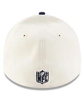 New Era Men's Cream/ College Navy Seattle Seahawks 2025 Nfl Draft 39THIRTY Flex Hat