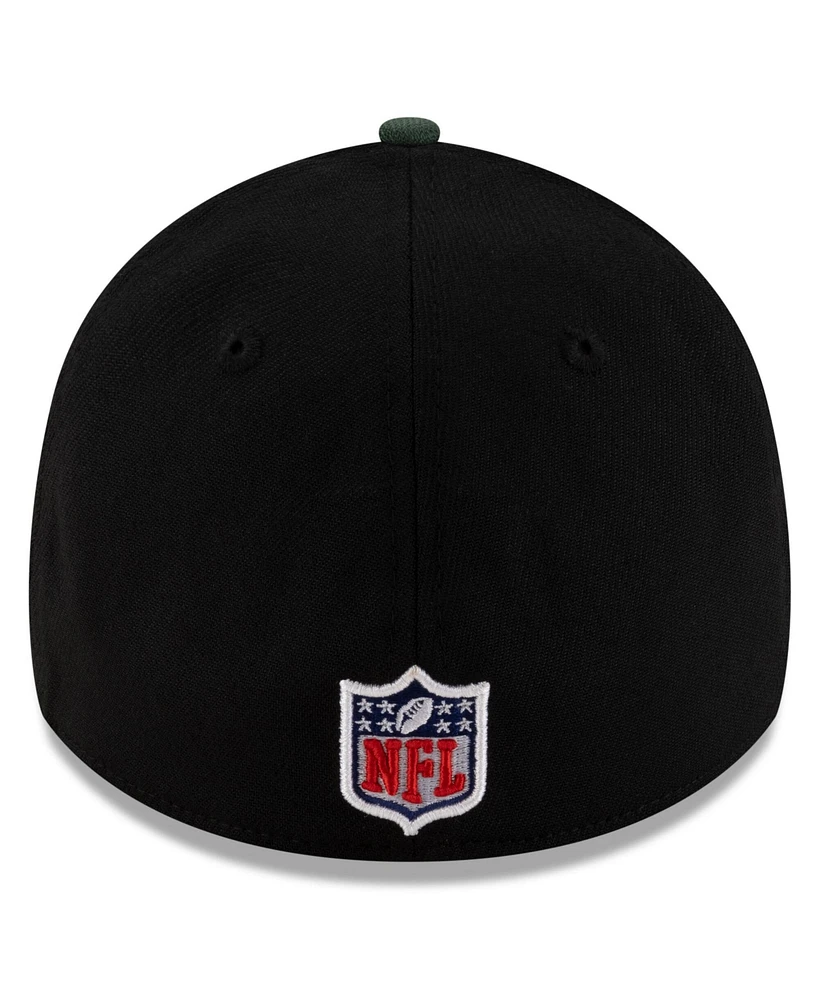 New Era Men's Black/Green Green Bay Packers 2025 Nfl Draft 39THIRTY Flex Hat