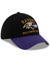 New Era Men's Black/Purple Baltimore Ravens 2025 Nfl Draft 39THIRTY Flex Hat