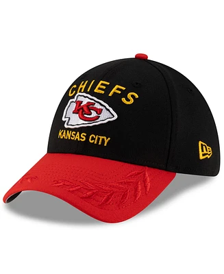 New Era Men's Black/Red Kansas City Chiefs 2025 Nfl Draft 39THIRTY Flex Hat