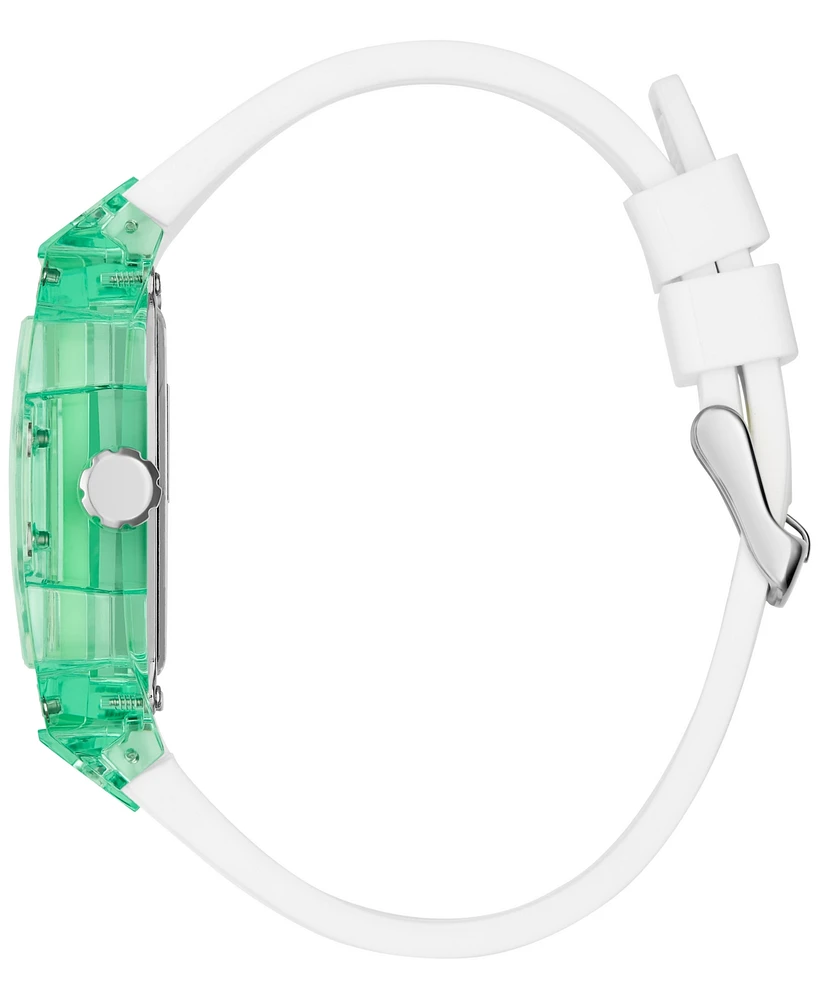Guess Men's Multi-Function Green Silicone Strap Watch, 42mm
