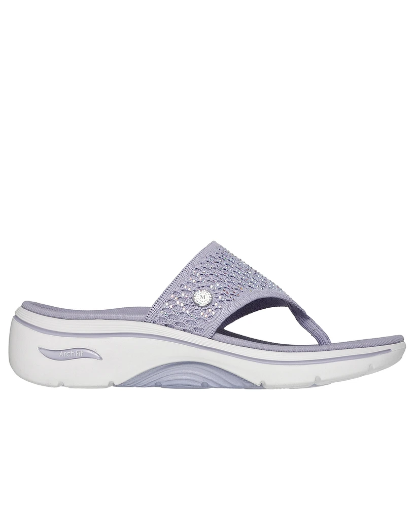 Skechers Women's Martha Stewart: Go Walk Arch Fit 2.0 - Illuminating Sandals from Finish Line
