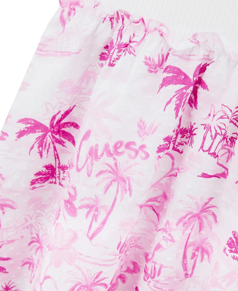 Guess Big Girls Mixed Fabric Sleeveless Dress