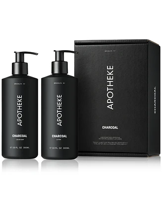 Apotheke 2-Pc. Charcoal Liquid Soap & Lotion Set