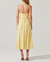 Astr the Label Women's Katherine Tie-Front Midi Dress
