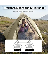 Naturehike 1 Person Tent Lightweight Backpacking Tent with Footprint - Free Standing Ultralight Camping Hiking Backpack Tents