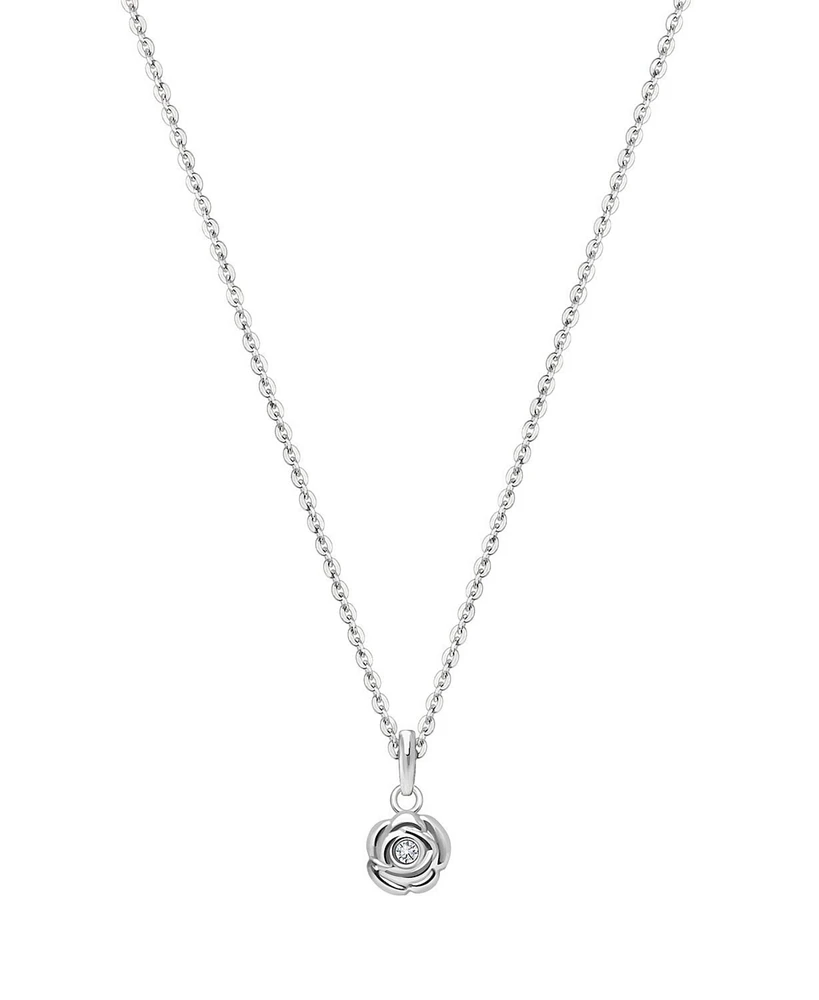 Tiny Blessings Girls Children's 14K Gold Blushing Rose 12-14" Necklace