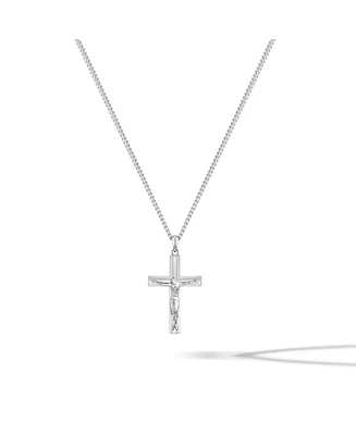 Vincero Men's Crucifix Pendant Necklace in Stainless Steel, 24