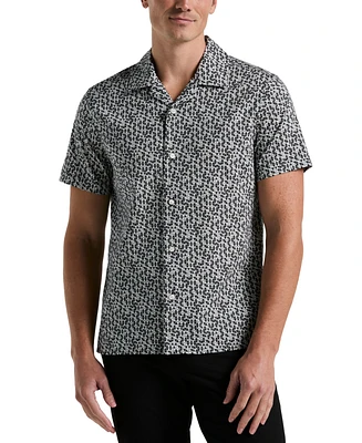 Perry Ellis Men's Geo-Pattern Button-Down Shirt