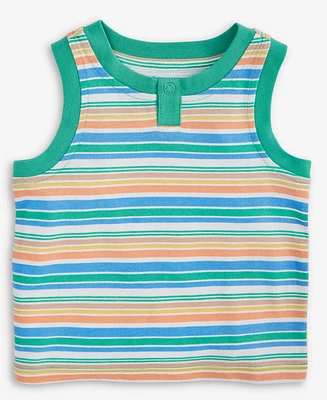 First Impressions Baby Boys Striped Henley Tank Top, Exclusively at Macy's