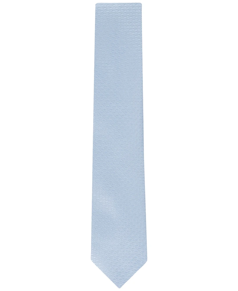 Calvin Klein Men's Ray Tonal Geo-Pattern Tie