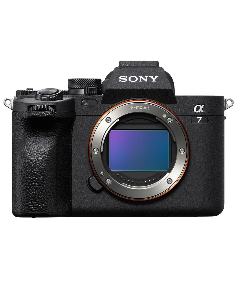 Sony Alpha a7 Iv Mirrorless Camera with Fe 24-70mm f/2.8 Gm Ii Lens, Bundle with 128GB Memory Card, Backpack, Np-FZ100 Battery