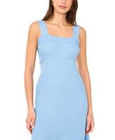 Vince Camuto Women's Square-Neck Smocked-Back Sleeveless Maxi Dress
