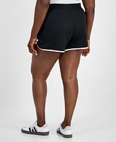 Derek Heart Trendy Plus Mid-Rise Dolphin Bow Shorts