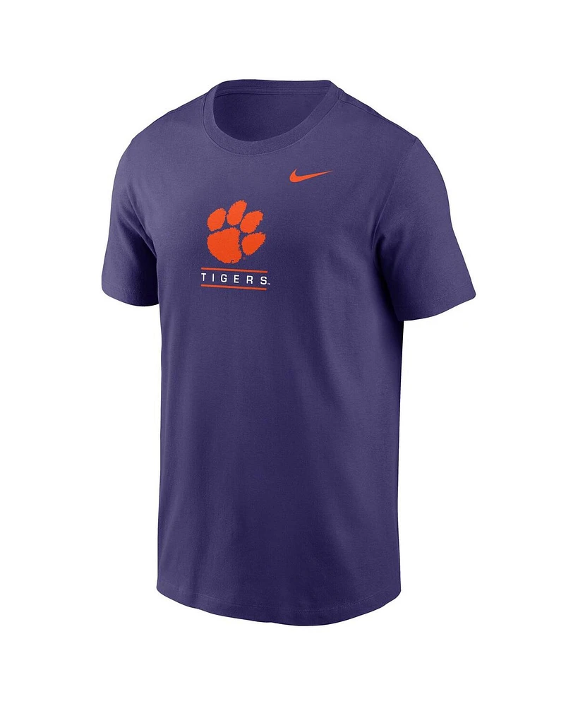 Nike Men's Purple Clemson Tigers 2-Hit T-Shirt