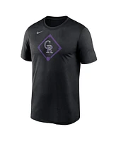 Nike Men's Black Colorado Rockies Icon Legend Performance T-Shirt