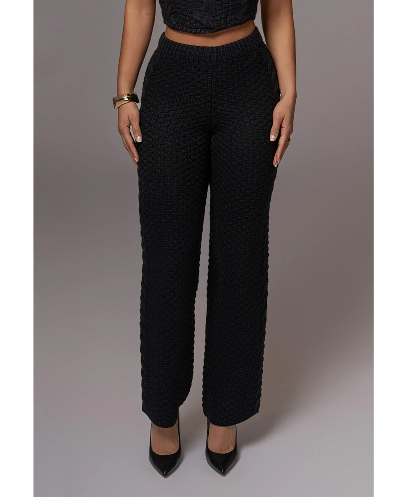 Jluxlabel Women's Beige Madison Knit Pants